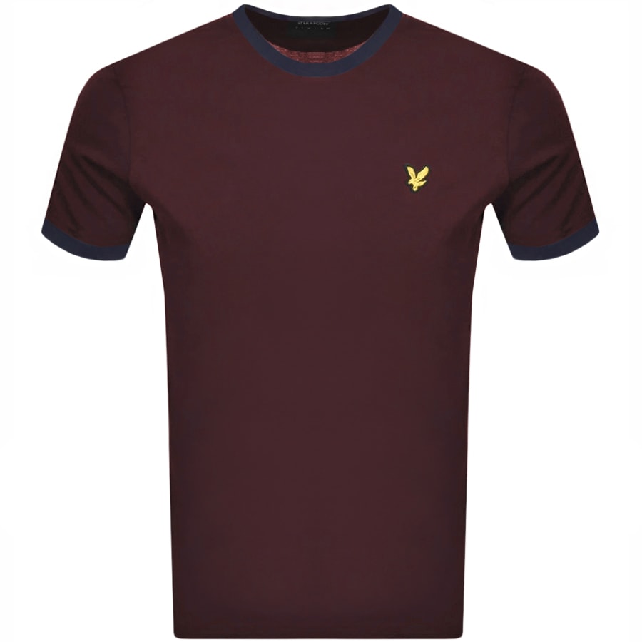 Alternative Image for ProductLyle And Scott Crew Neck T Shirt Burgundy1